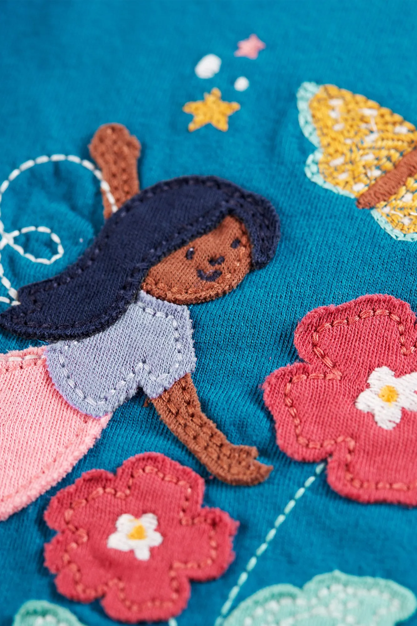 Frugi Baby Girsl Cece Applique Top