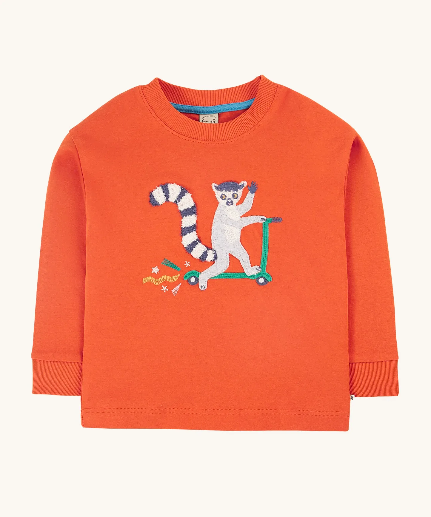 Frugi Owen Top - Bonfire/Lemur