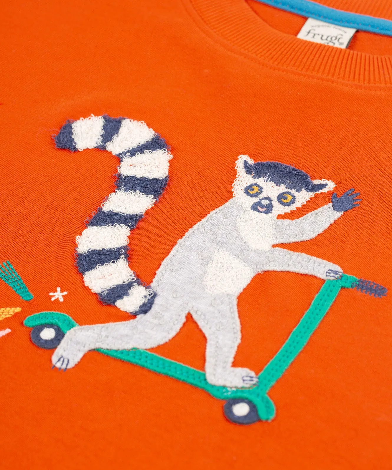 Frugi Owen Top - Bonfire/Lemur