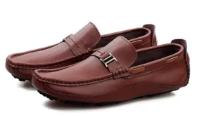 Genuine Leather Men's High Quality Casual Loafers