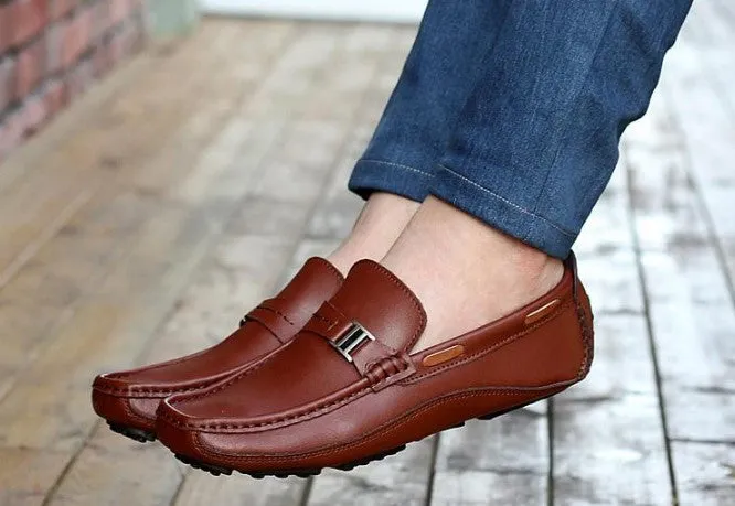 Genuine Leather Men's High Quality Casual Loafers