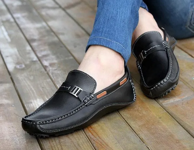 Genuine Leather Men's High Quality Casual Loafers