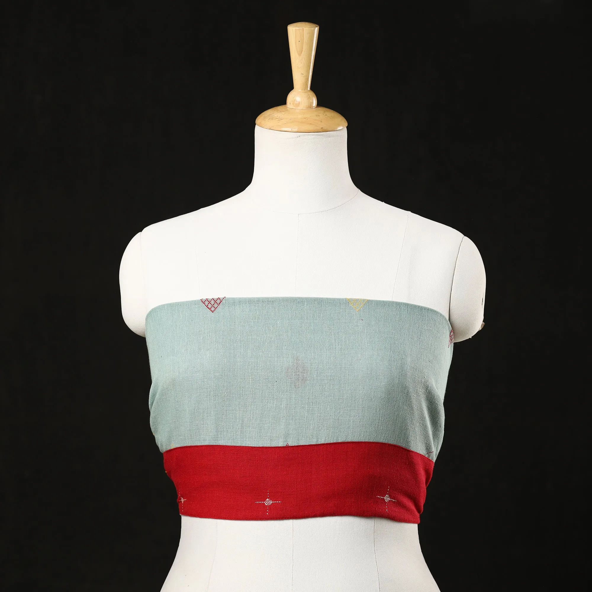 Green - Organic Kala Cotton Handloom Blouse Material