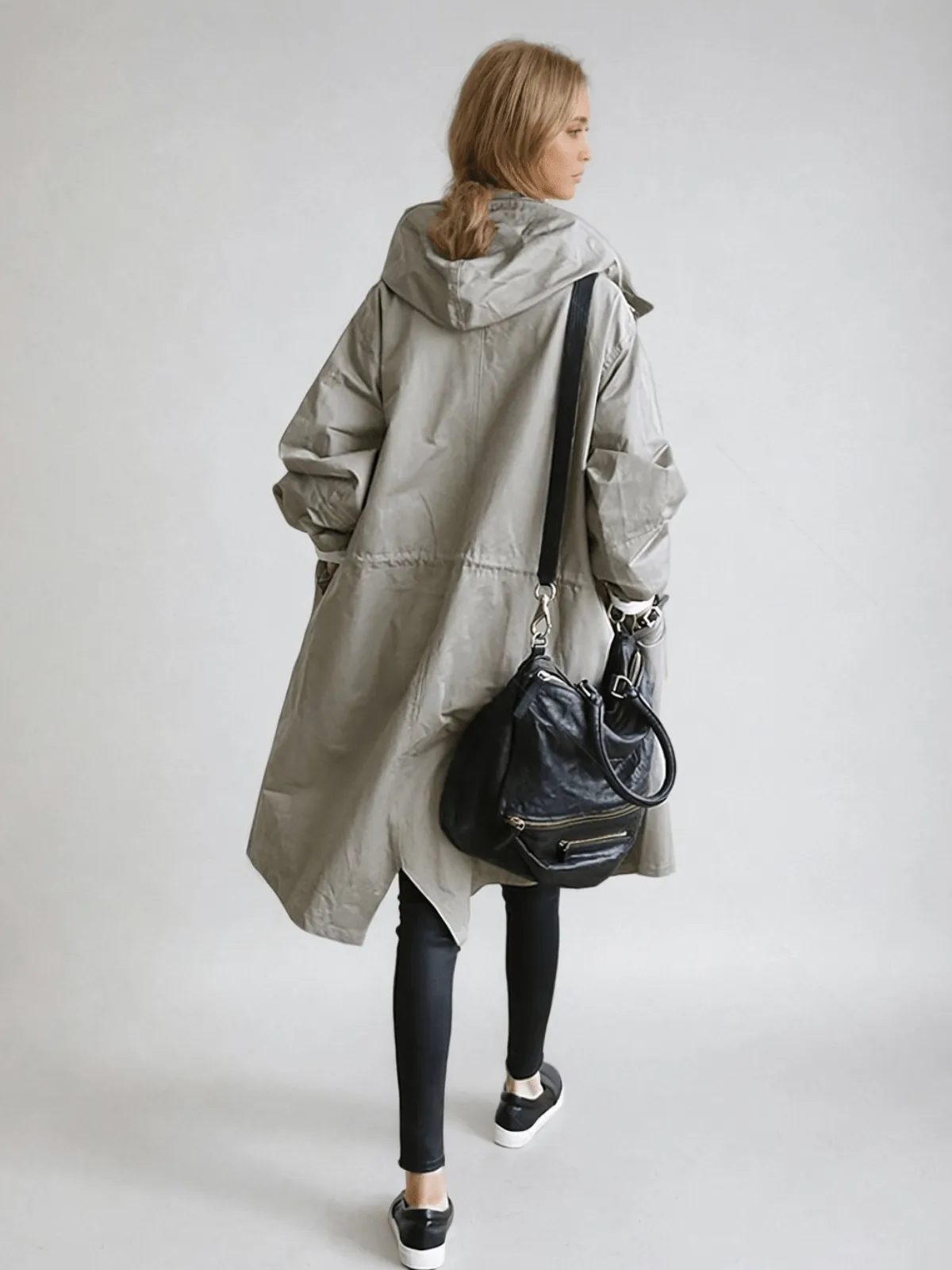 GRY | WATERPROOF TRENCH COAT