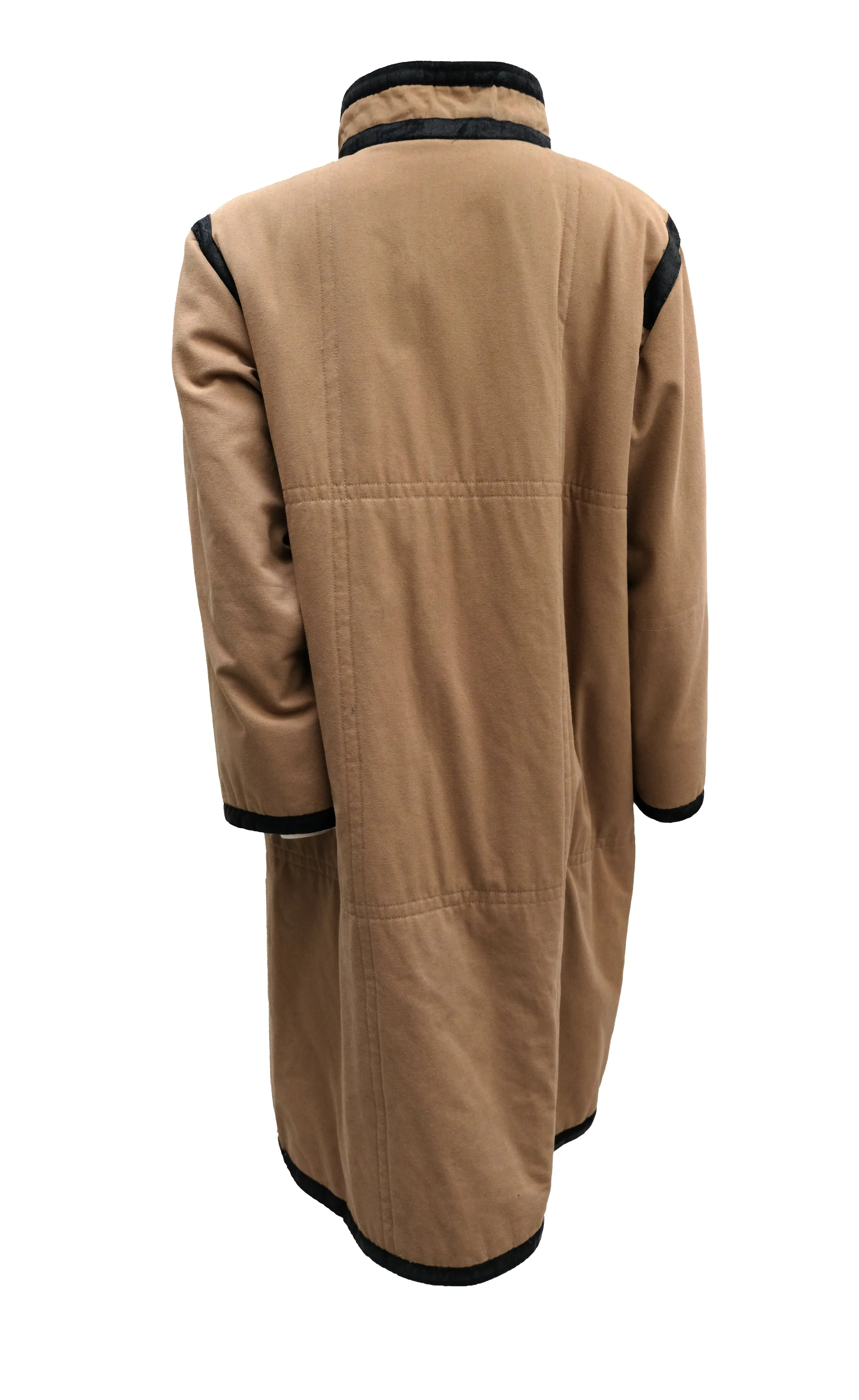 Guy Laroche Diffusion Vintage Camel Coat with Fleece Lining, UK10