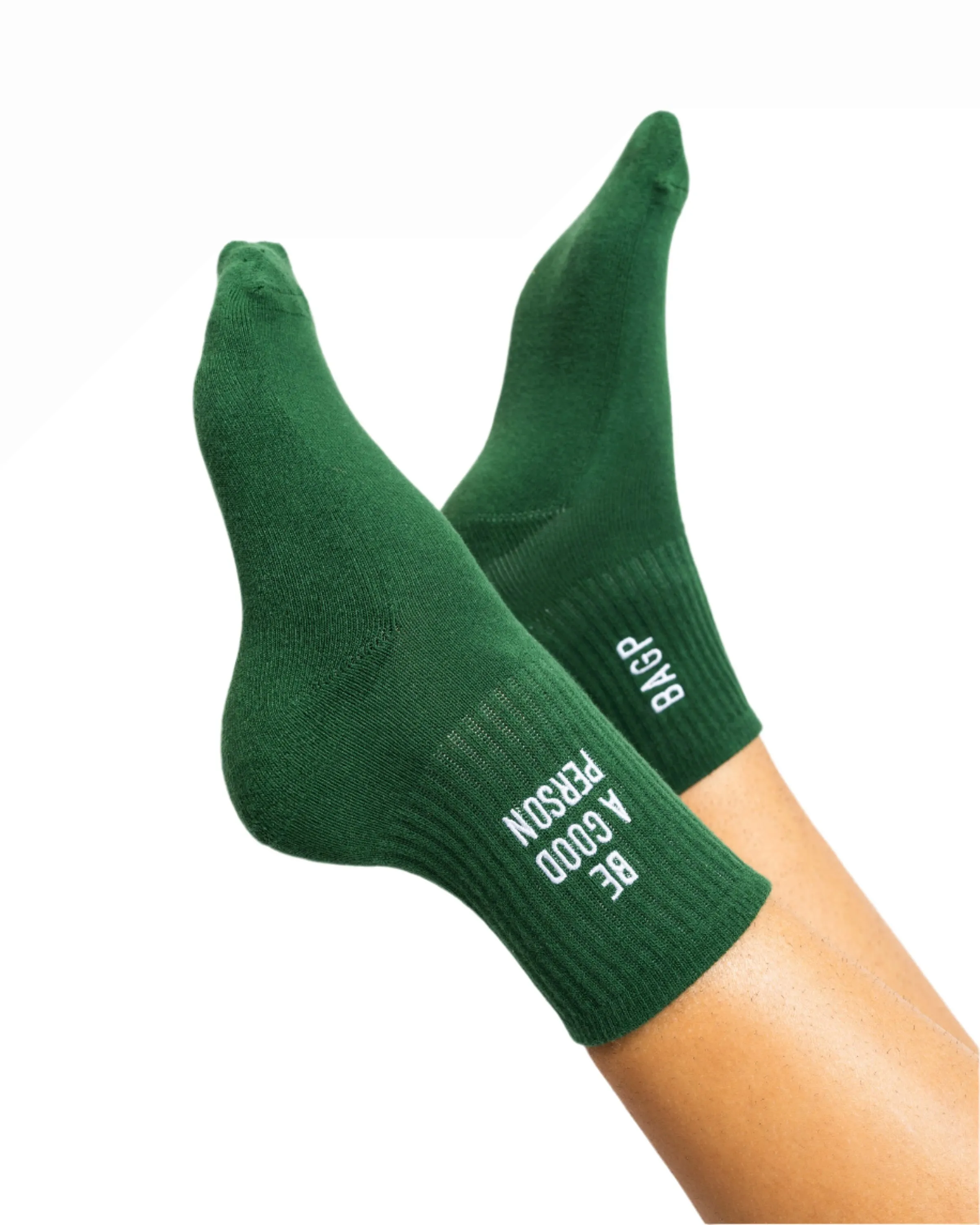 Half Crew Socks - Forest Green