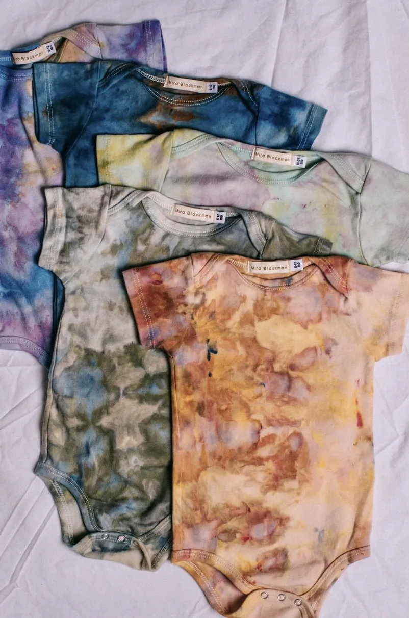 Hand Dyed Baby Onesie (9 colors)