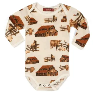 Homestead Organic Cotton Long Sleeve One Piece