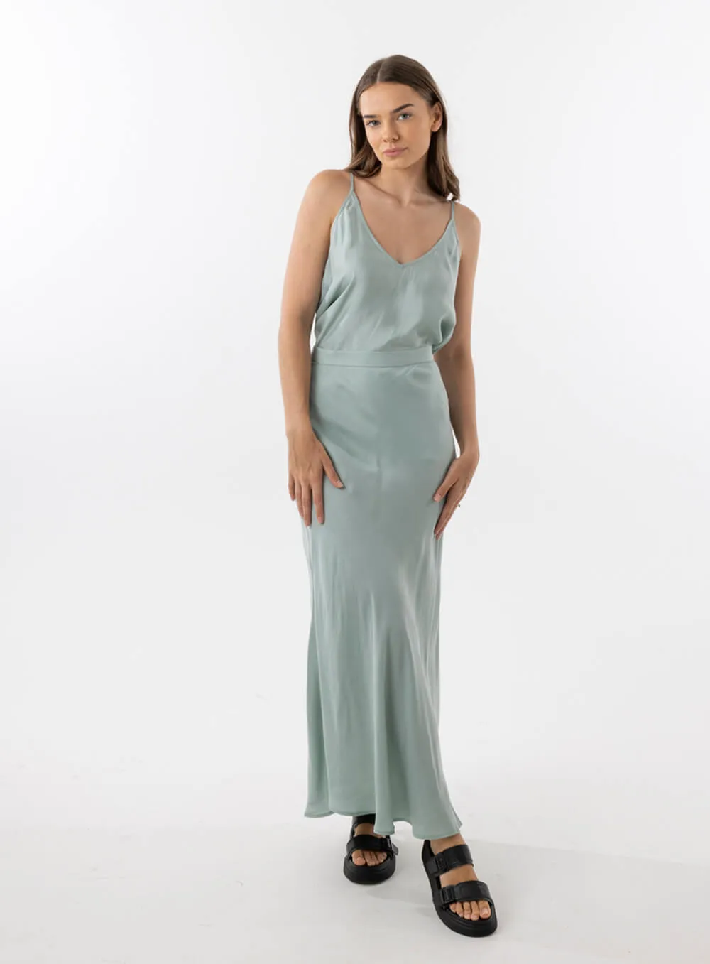 Imogen Cupro Cami-SAGE
