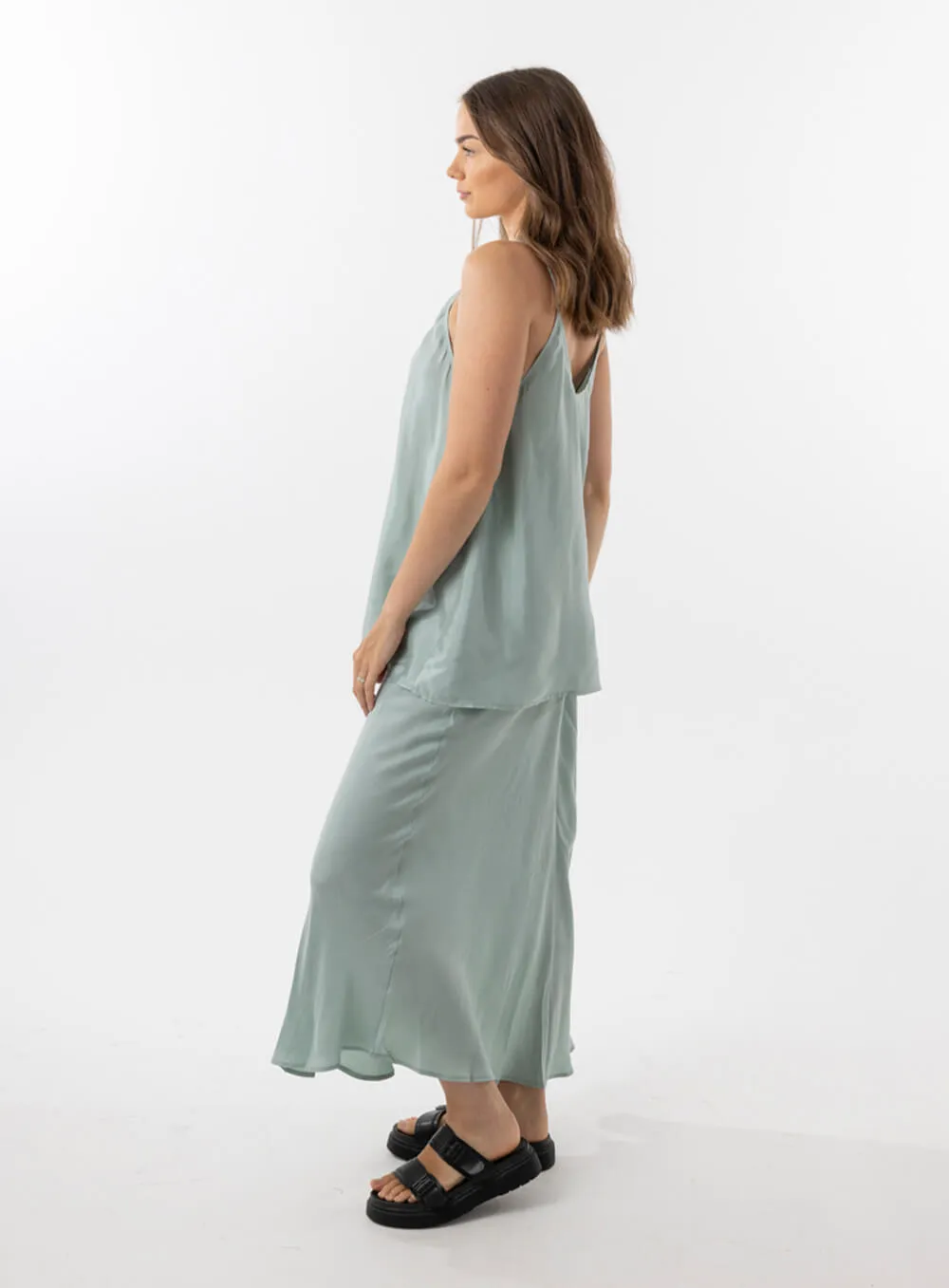 Imogen Cupro Cami-SAGE