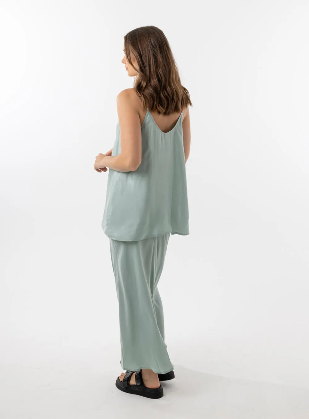 Imogen Cupro Cami-SAGE
