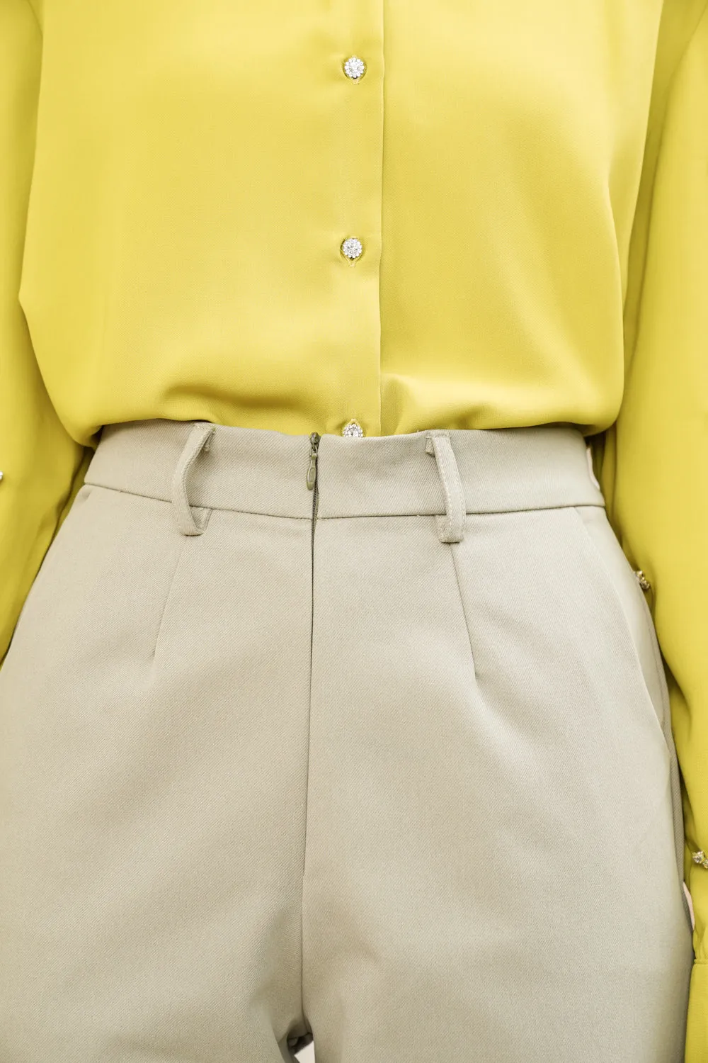 Ivy Ankle Pants Chai Green