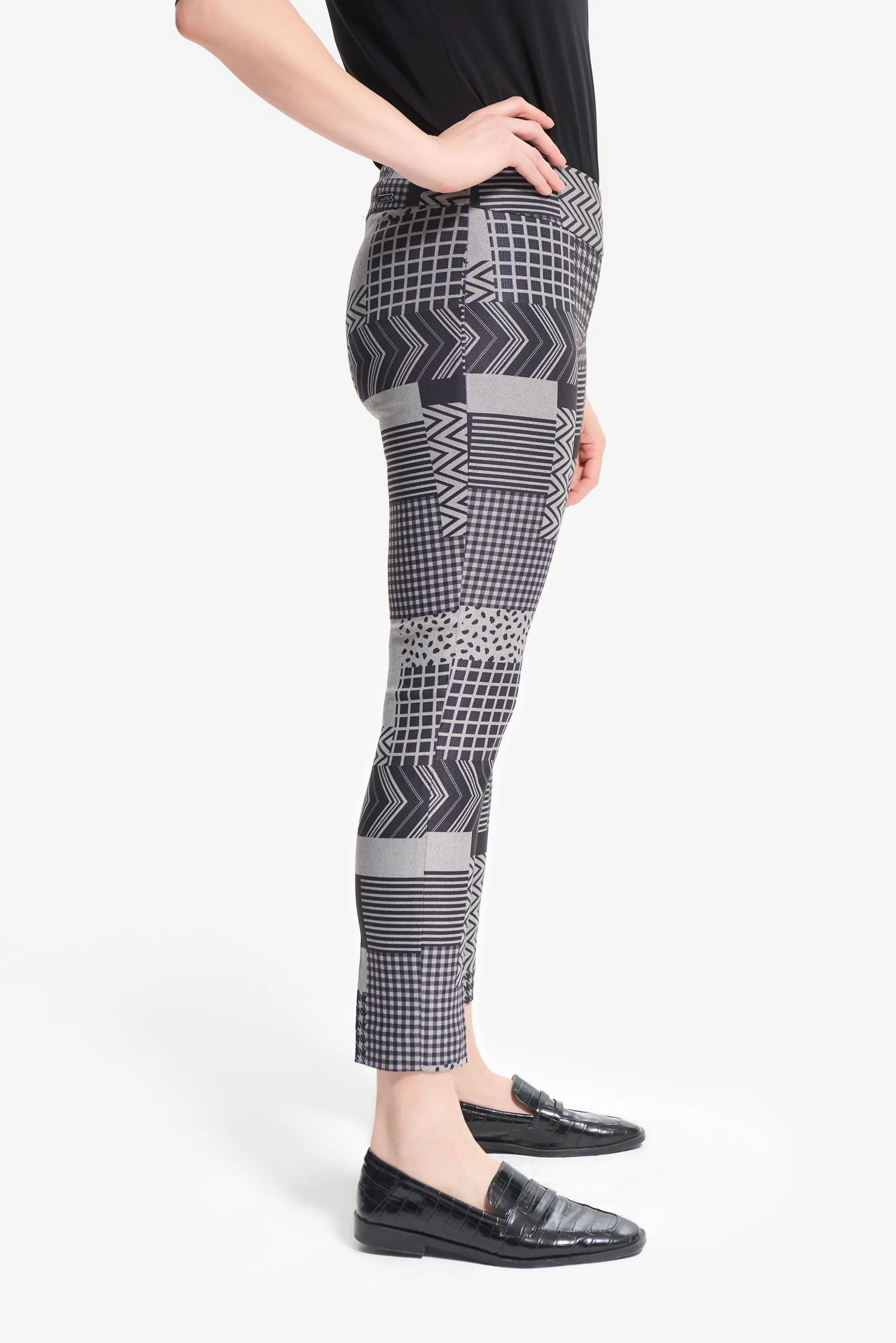 Joseph Ribkoff Mixed Media Trousers