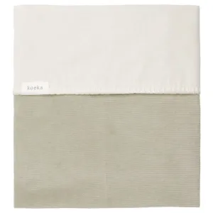 Koeka crib Blanket 75x100cm | Flannel Oddi Sage
