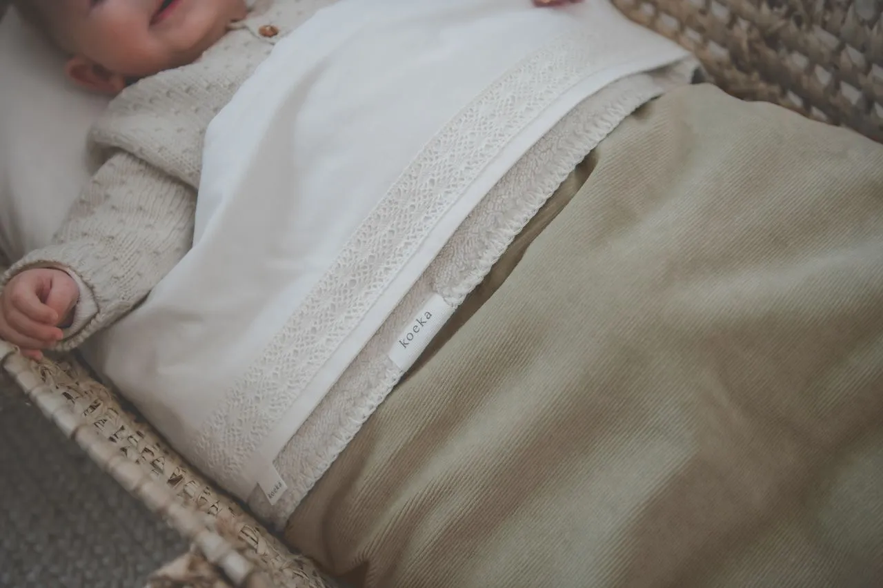 Koeka crib Blanket 75x100cm | Flannel Oddi Sage