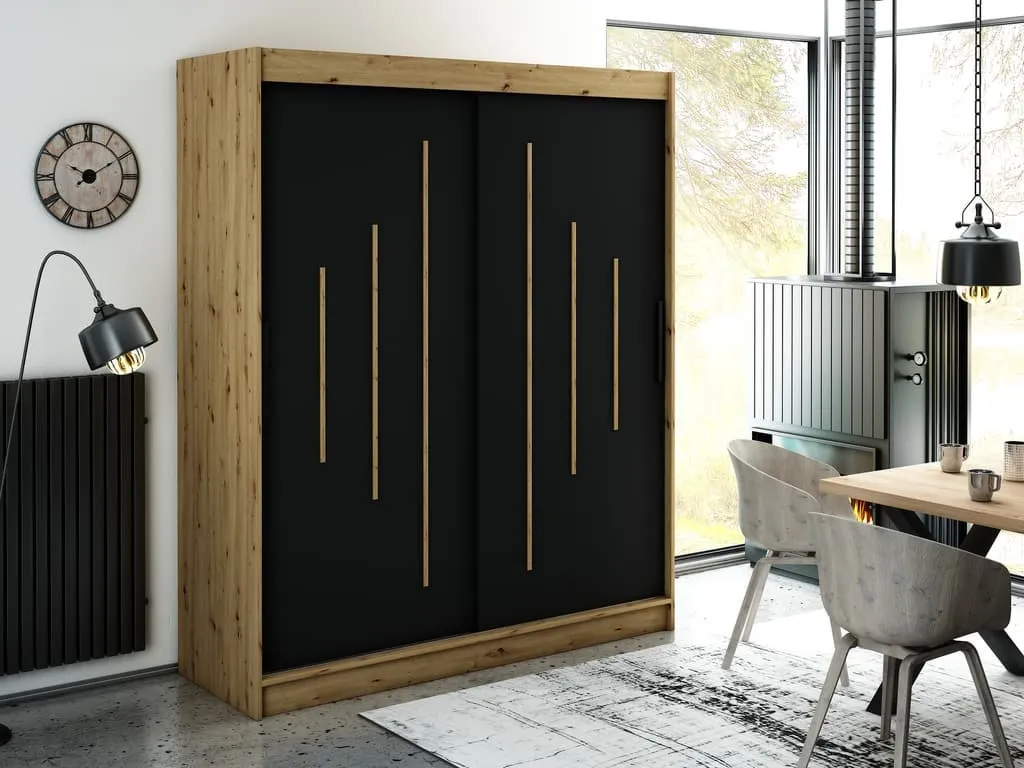 Leto Y Sliding Door Wardrobe 180cm