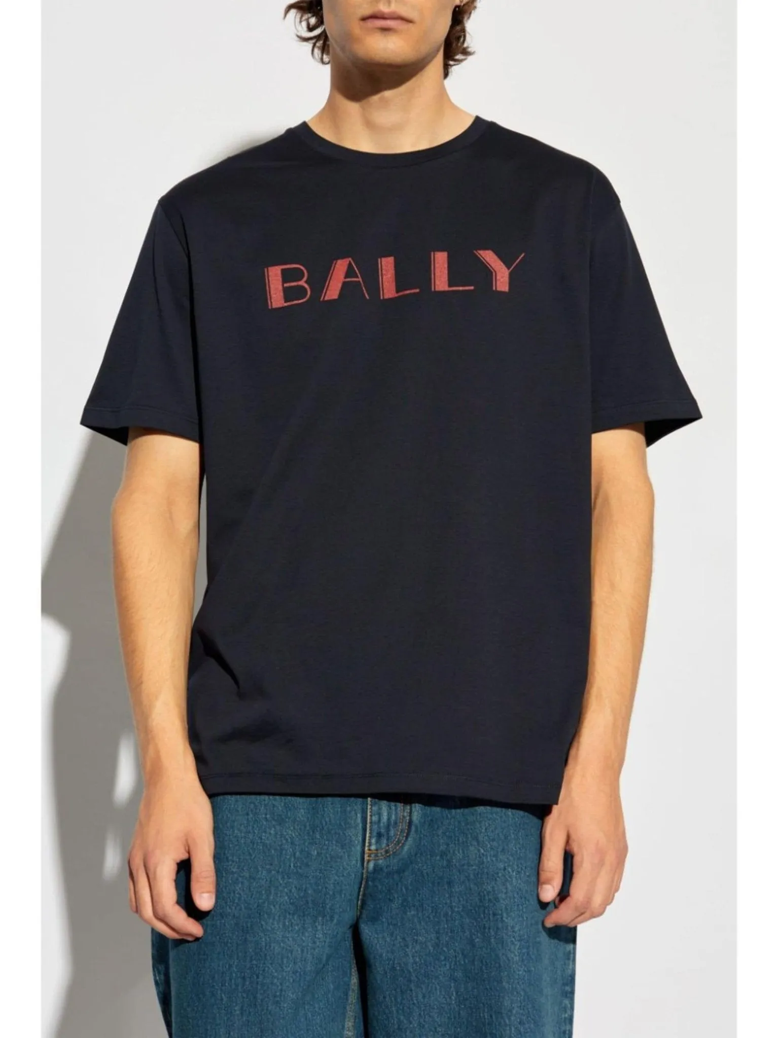 logo-print organic-cotton T-shirt