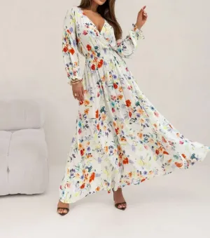 Mariana - Chic Printed Long Sleeve Dress for Women