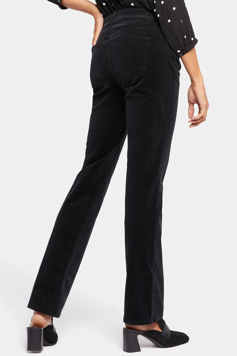 Marilyn Straight Pants In Petite - Black