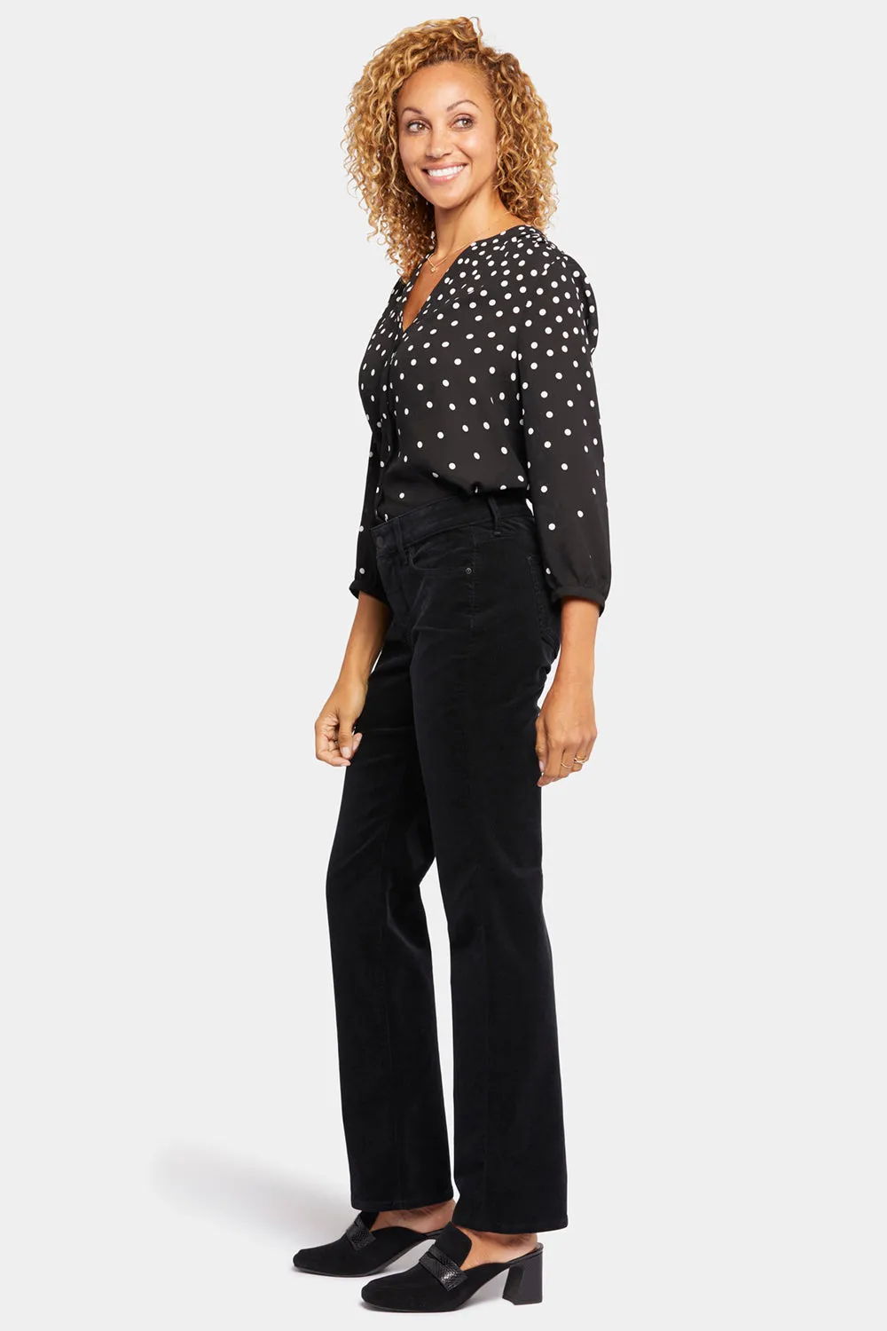 Marilyn Straight Pants In Petite - Black