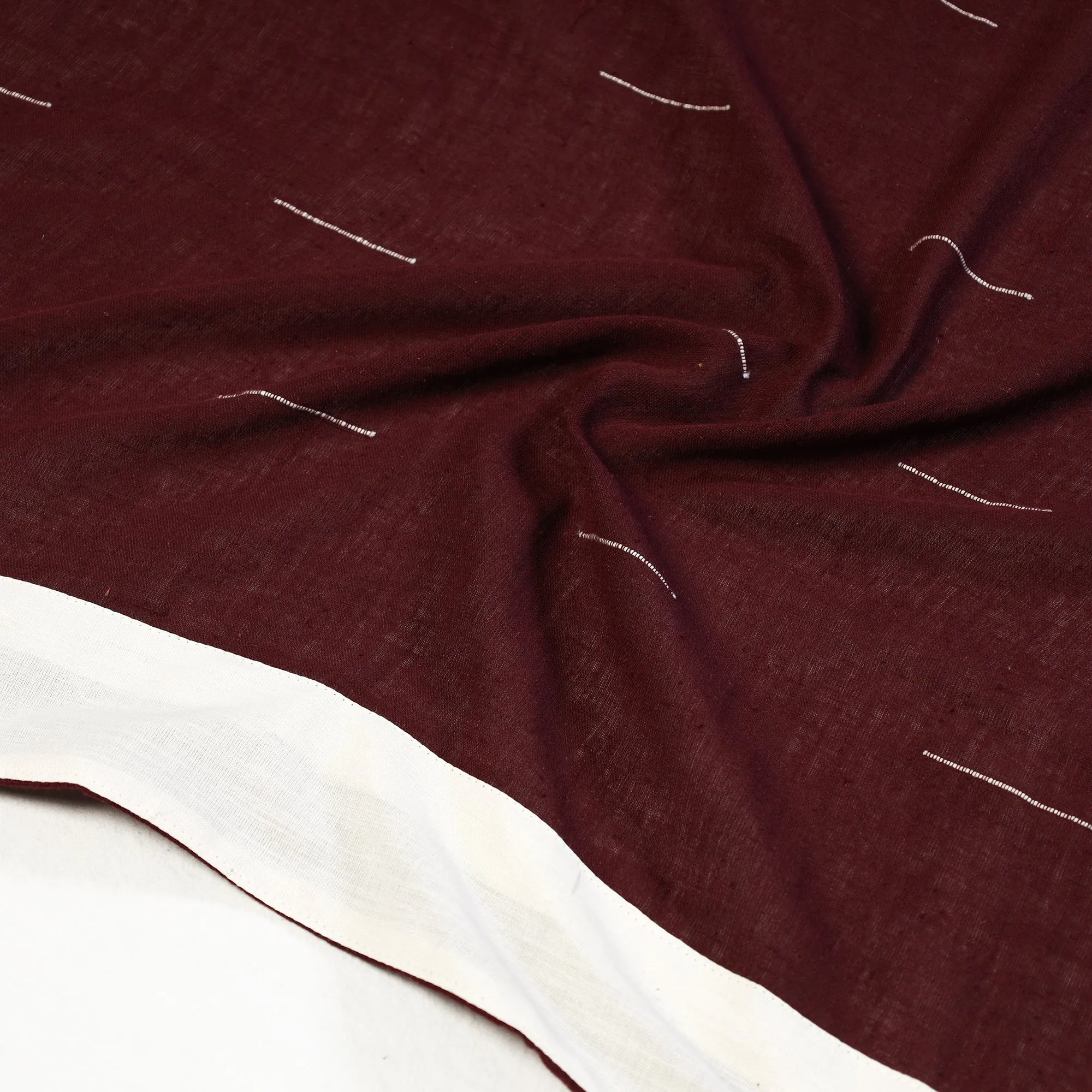 Maroon - Organic Kala Cotton Handloom Blouse Material