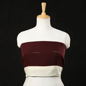Maroon - Organic Kala Cotton Handloom Blouse Material