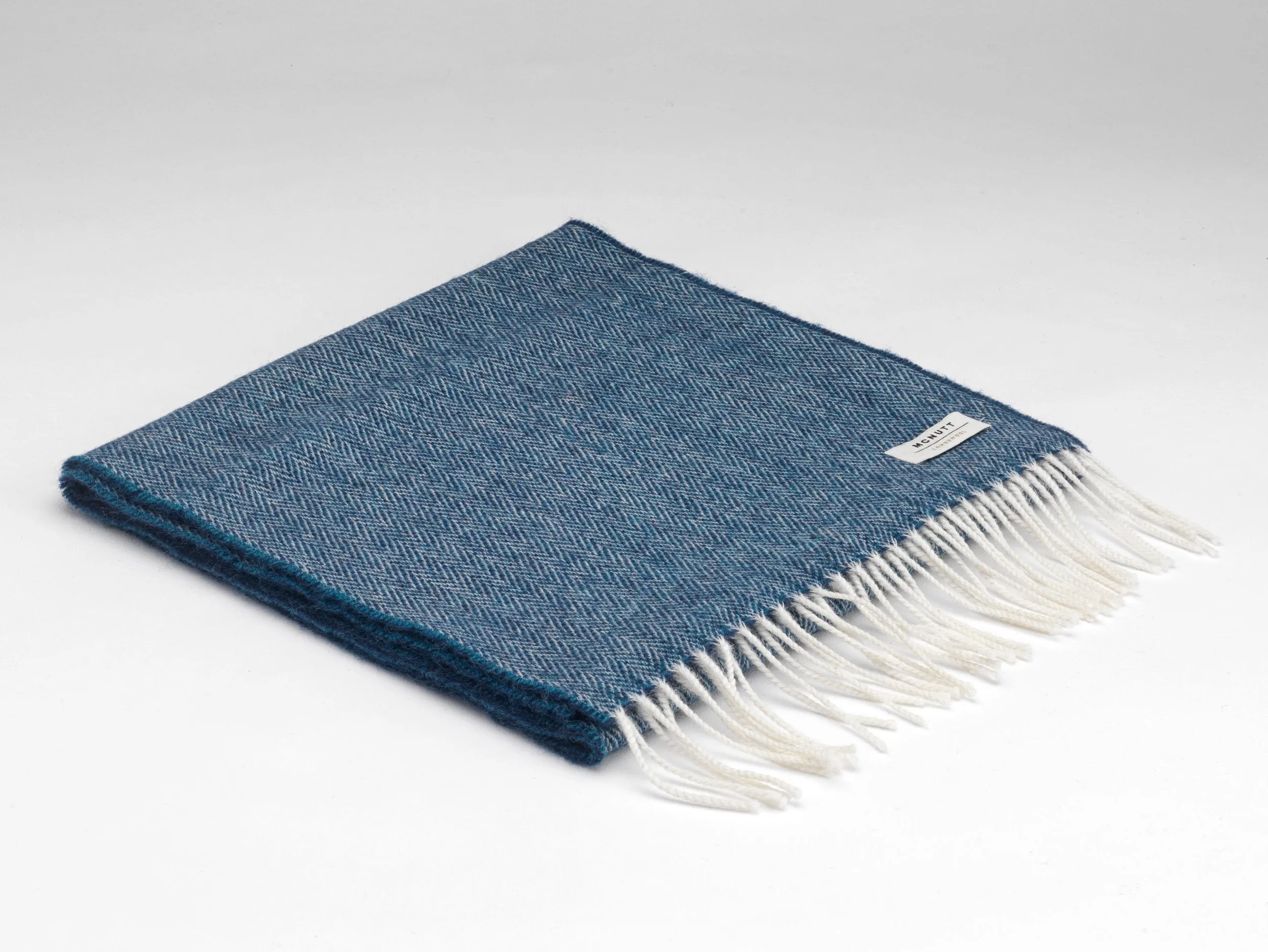 McNutt of Donegal Spotted Teal Scarf