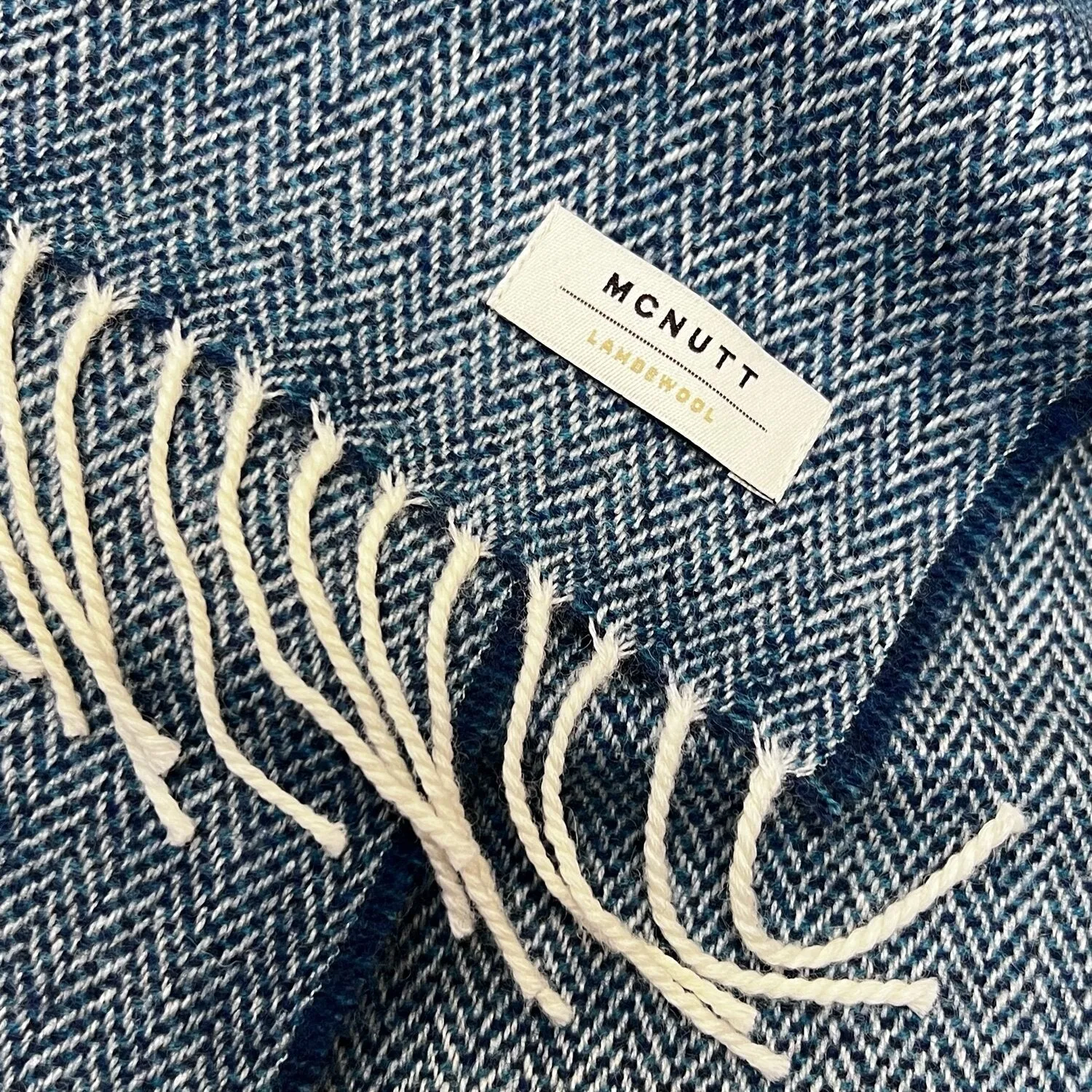 McNutt of Donegal Spotted Teal Scarf