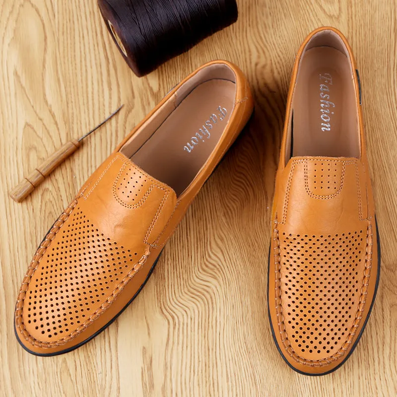 Men's Casual Genuine Leather Shoes | Breathable Loafers
