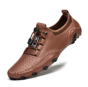 Men's Spring/Autumn Handmade Casual Hollow Out Driving Sneakers/Loafers | Plus Size