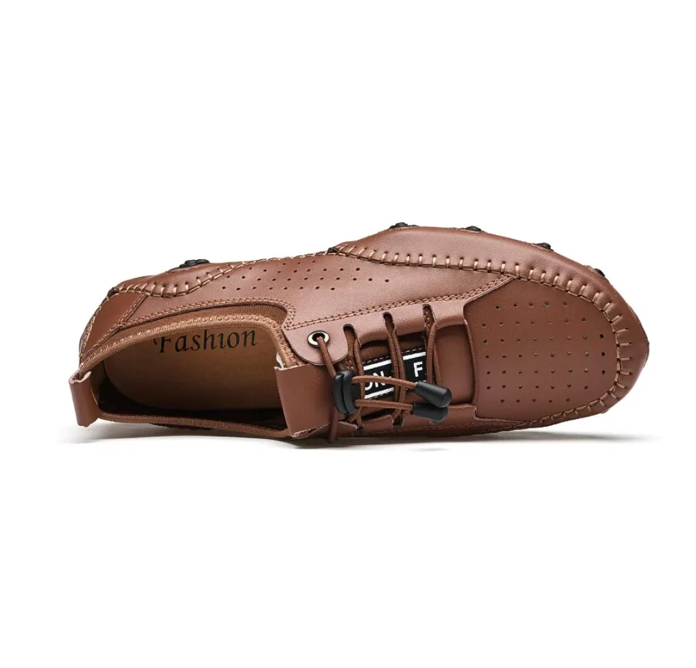 Men's Spring/Autumn Handmade Casual Hollow Out Driving Sneakers/Loafers | Plus Size