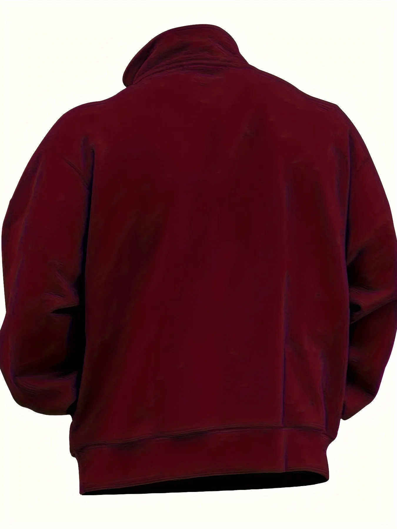 Men's Stylish Knit Quarter-Zip Sweatshirt with Stand Collar and Stretch Fit | Ideal for Autumn/Winter