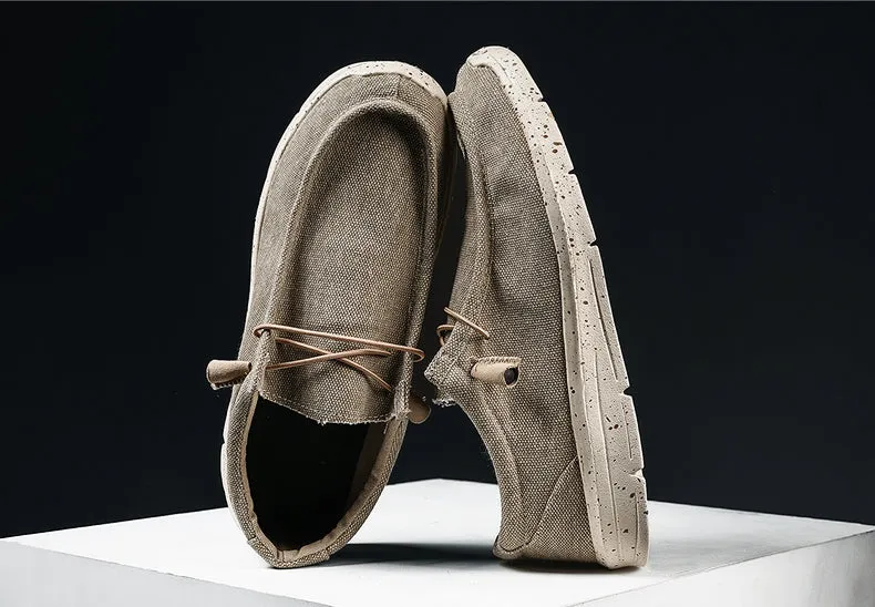 Men's Summer Canvas Espadrilles Breathable Casual Loafers | Plus Size