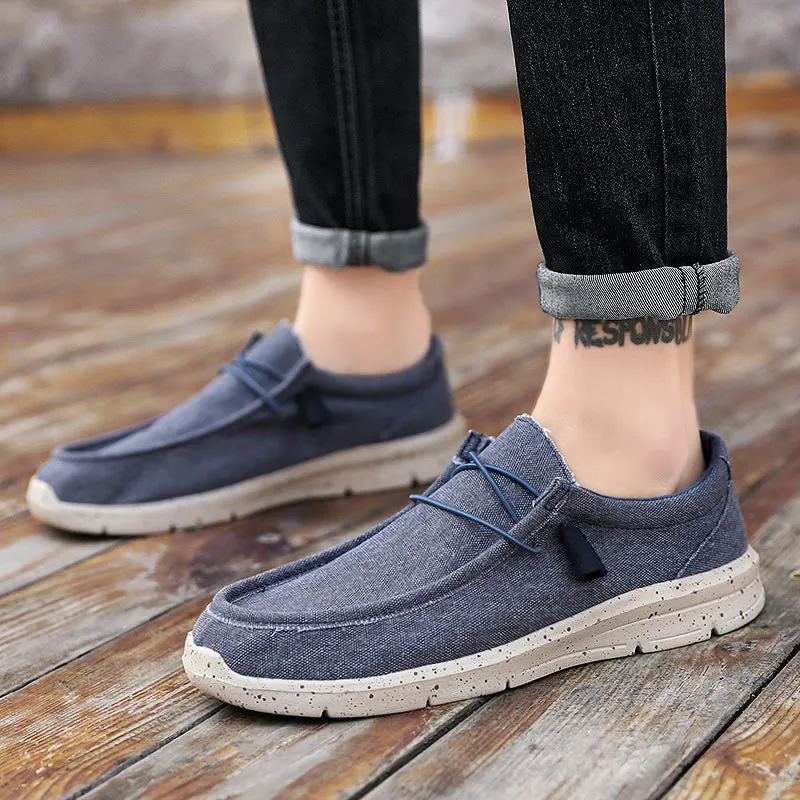 Men's Summer Canvas Espadrilles Breathable Casual Loafers | Plus Size