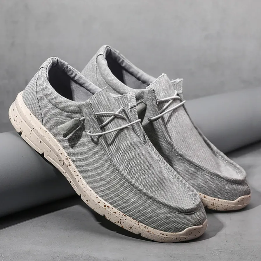 Men's Summer Canvas Espadrilles Breathable Casual Loafers | Plus Size