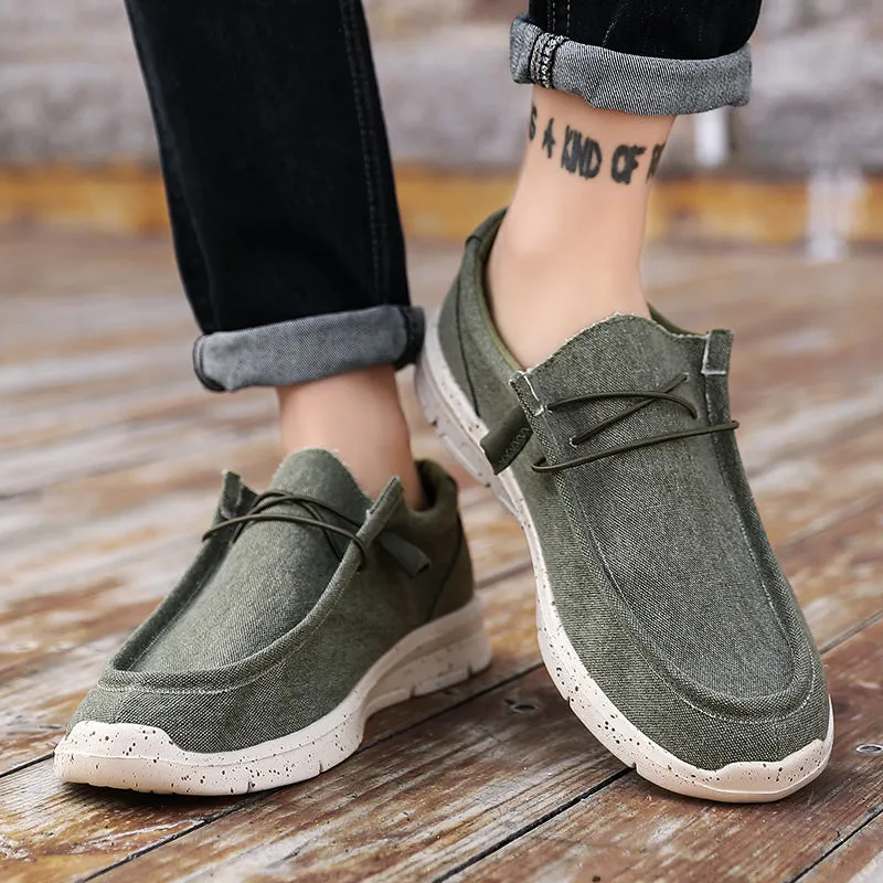 Men's Summer Canvas Espadrilles Breathable Casual Loafers | Plus Size