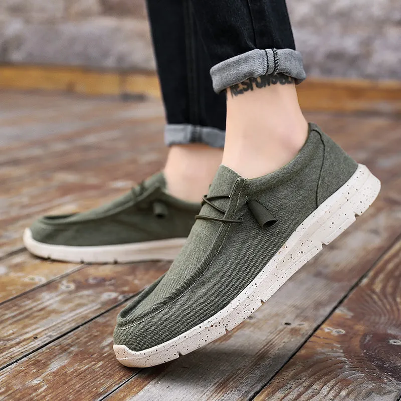 Men's Summer Canvas Espadrilles Breathable Casual Loafers | Plus Size