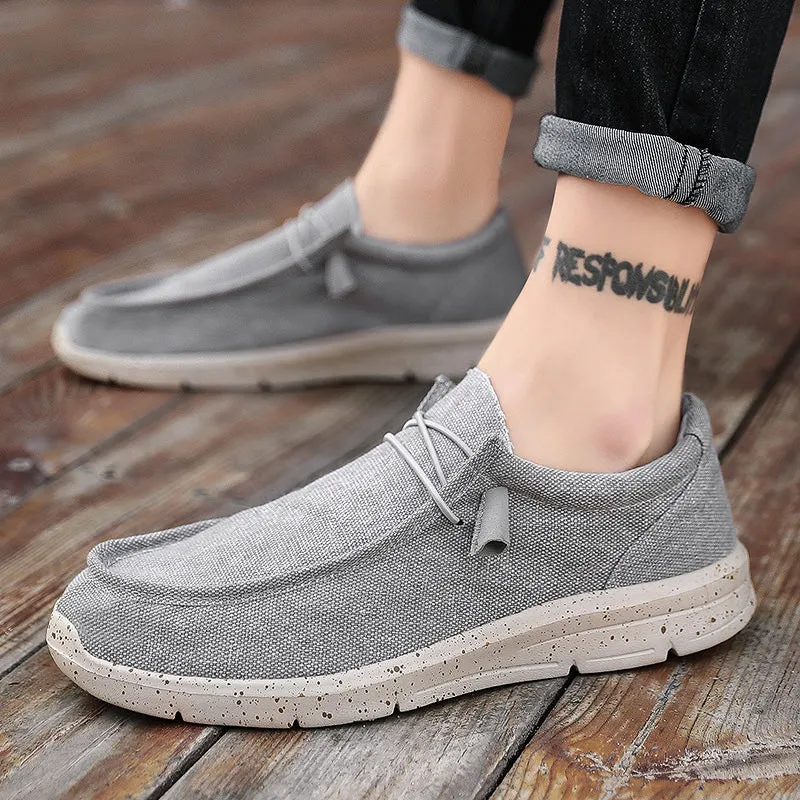 Men's Summer Canvas Espadrilles Breathable Casual Loafers | Plus Size