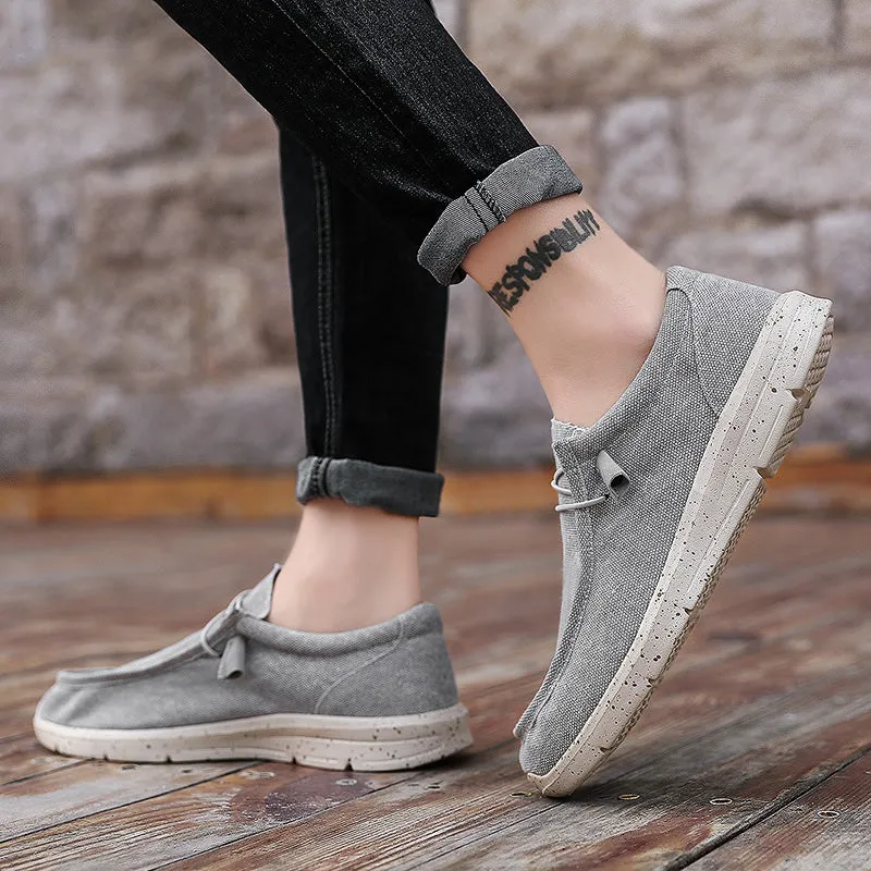 Men's Summer Canvas Espadrilles Breathable Casual Loafers | Plus Size
