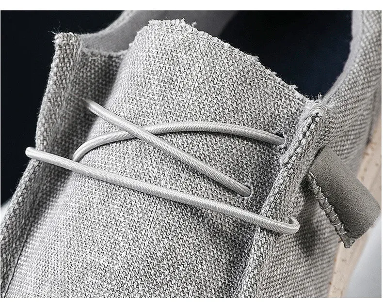 Men's Summer Canvas Espadrilles Breathable Casual Loafers | Plus Size