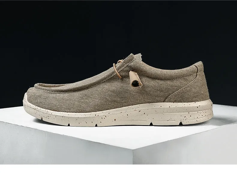 Men's Summer Canvas Espadrilles Breathable Casual Loafers | Plus Size