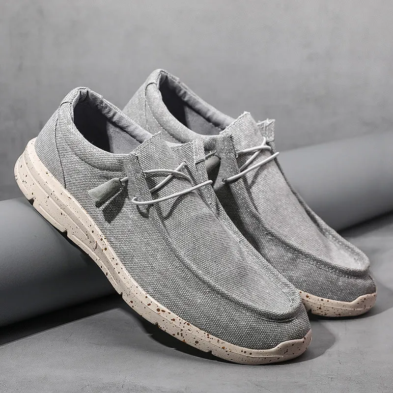 Men's Summer Canvas Espadrilles Breathable Casual Loafers | Plus Size
