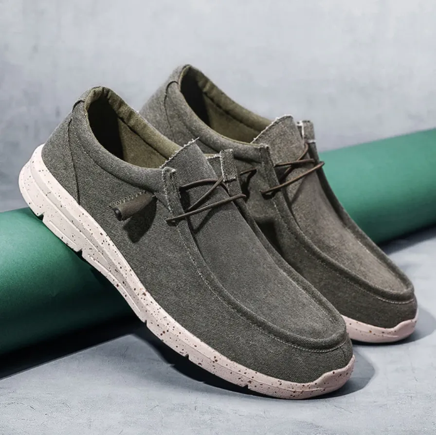 Men's Summer Canvas Espadrilles Breathable Casual Loafers | Plus Size