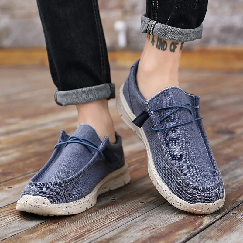 Men's Summer Canvas Espadrilles Breathable Casual Loafers | Plus Size