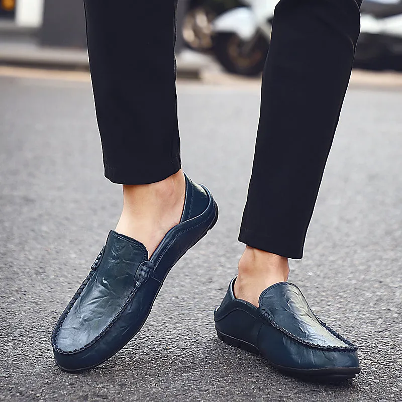 Men's Summer Loafers | Genuine Leather Shoes