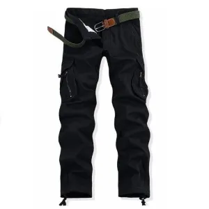 Men's Winter Thick Warm Fleece Cargo Pants | Plus Size