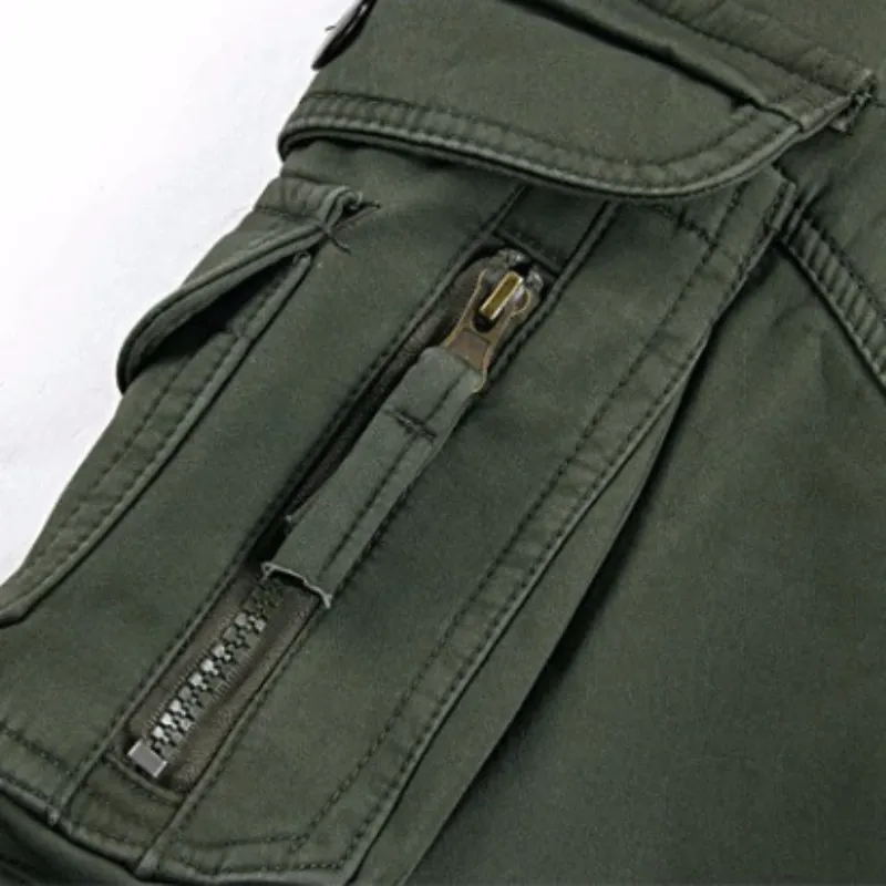 Men's Winter Thick Warm Fleece Cargo Pants | Plus Size