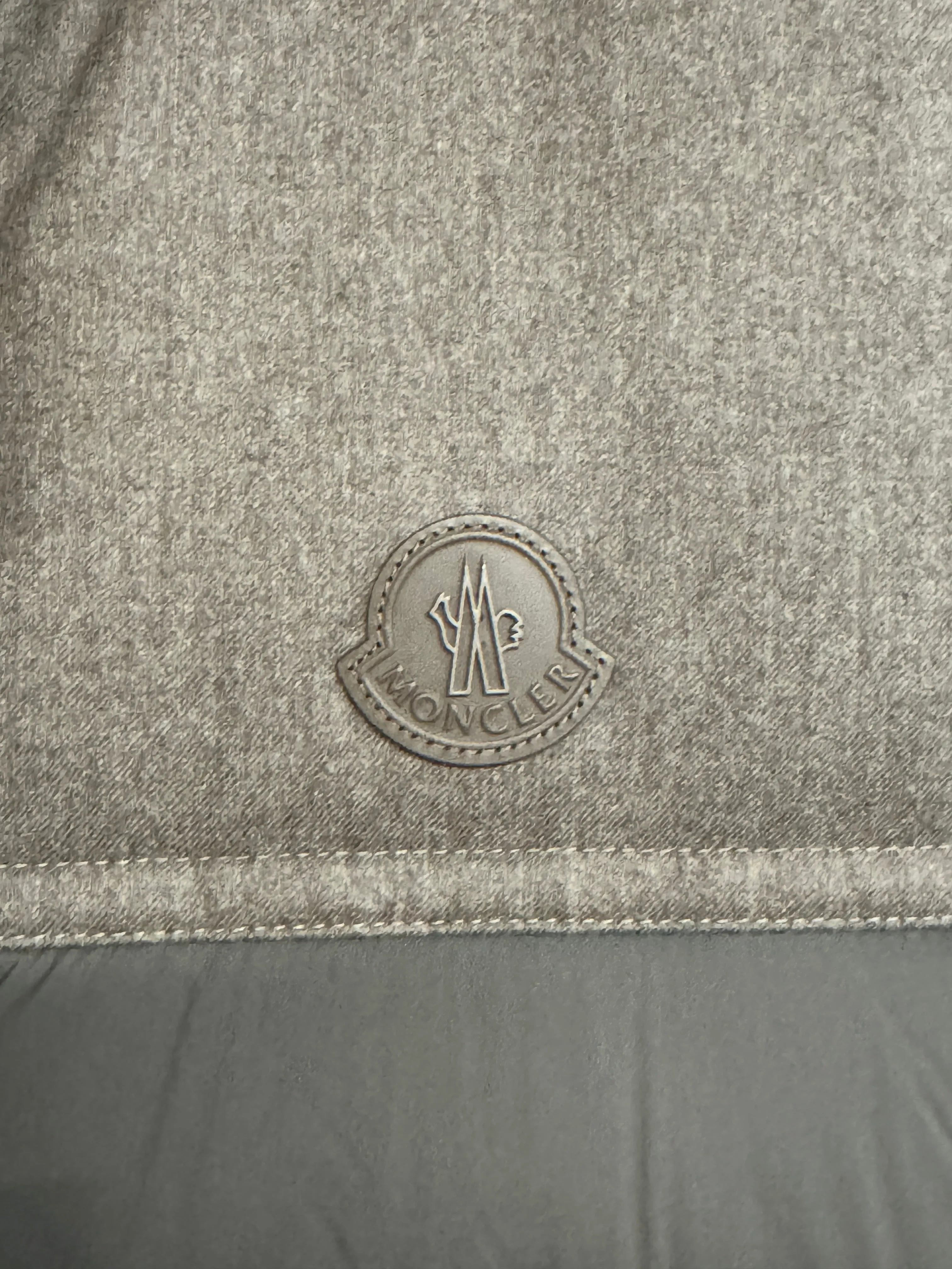 Moncler Mens Rance Panelled Quilted Shell Gilet Puffer Vest 5 / XXL Olive Brown