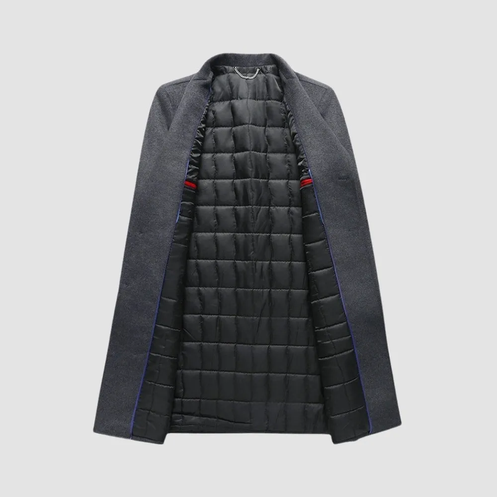 MV Long Suit Collar Wool Coat