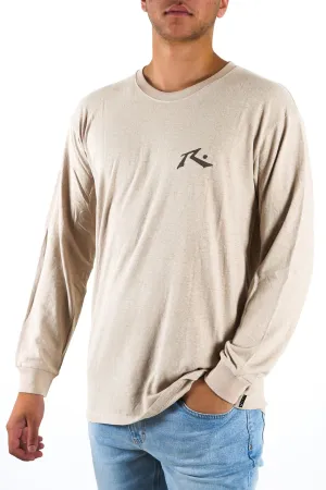 One Hit Hemp Long Sleeve Tee Beige Fog